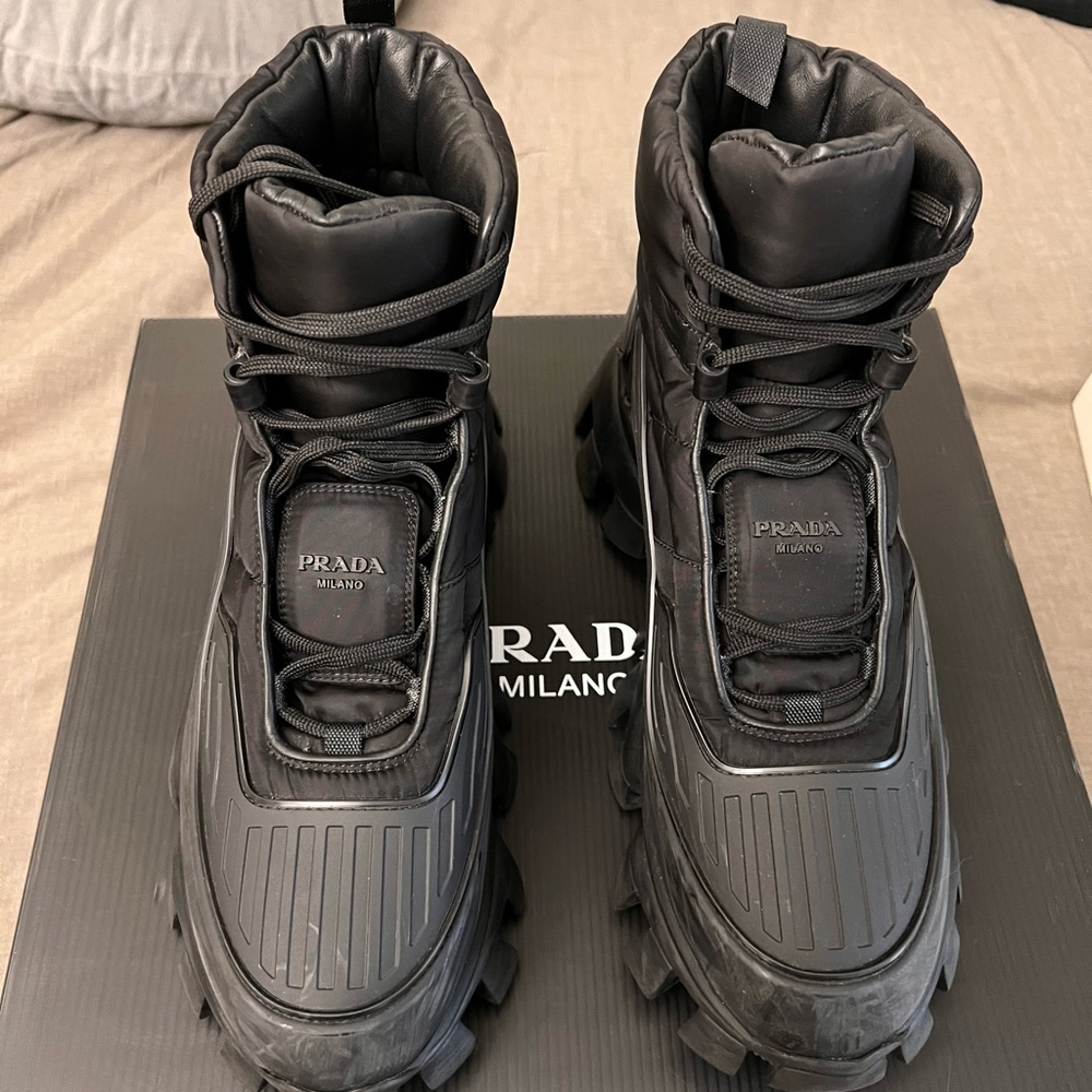 Prada cloud boots